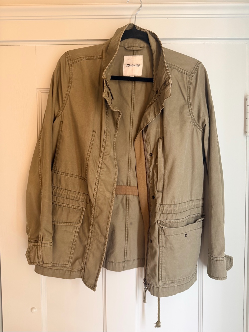 Madewell Fleet Jacket Olive Green Utility Military Jacket S